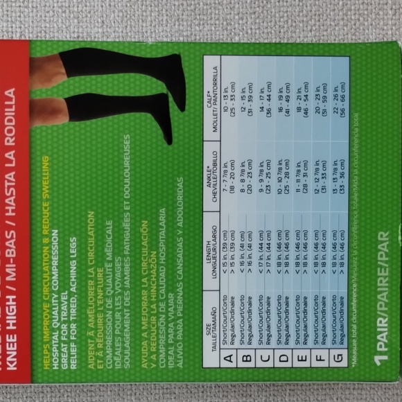 Curad Medical Compression Hosiery Knee High Black - Picture 4 of 8